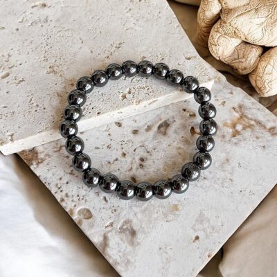 pulseira de hematite surya cristais