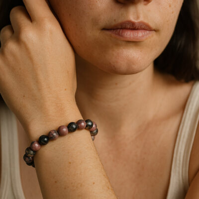 pulseira de rodonite surya cristais