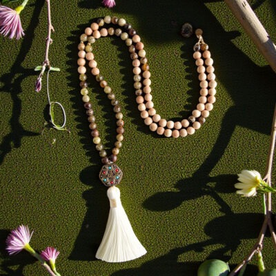 japamala de granada verde surya cristais