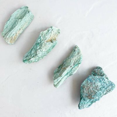 Fuchsite em bruto cristais da alma