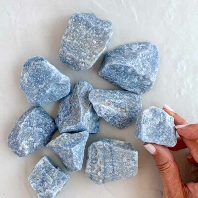 aventurina azul em bruto surya cristais