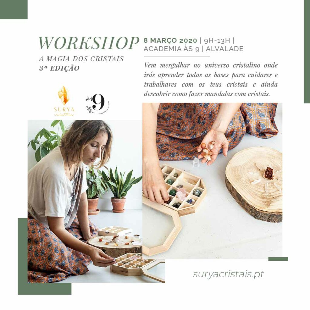 workshop de cristais surya cristais