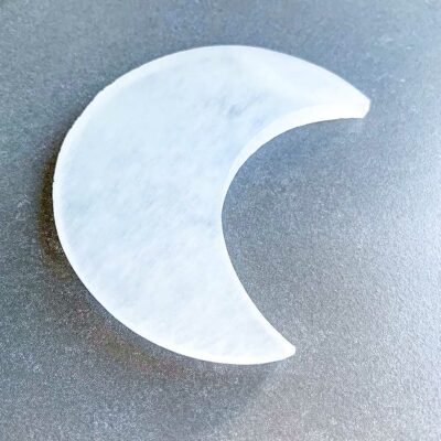 base de selenite lua surya cristais