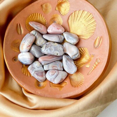 ágata botswana rosa surya cristais