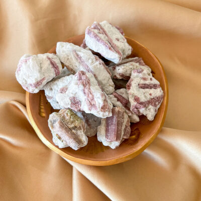 turmalina rosa com quartzo surya cristais