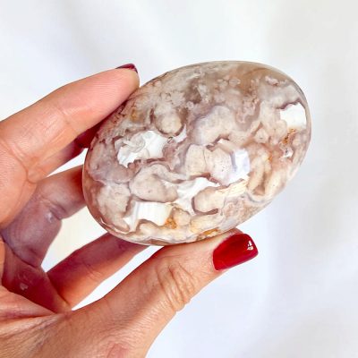 agata cherry blossom palmstone surya cristais