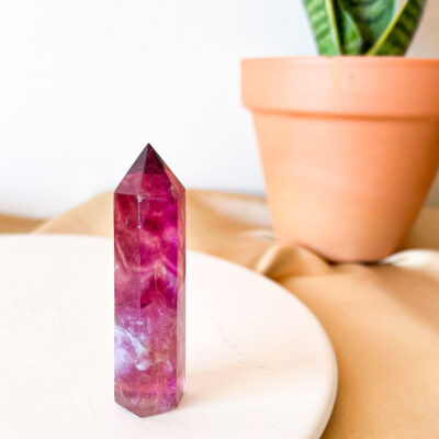 gerador de fluorite rosa surya cristais
