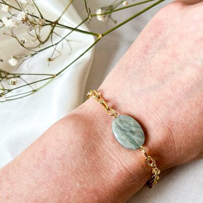 pulseira de quartzo verde matilde surya cristais