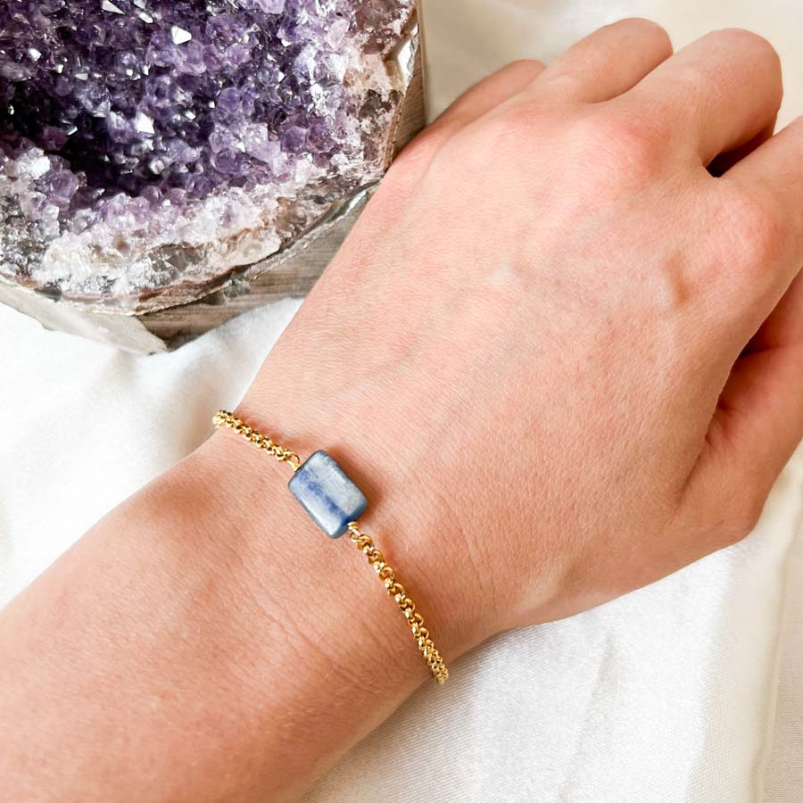 pulseira de cianite azul surya cristais