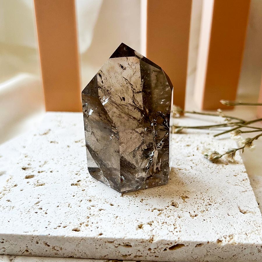 ponta-quartzo-fumado-suryacristais-4 ponta facetada de quartzo fumado surya cristais
