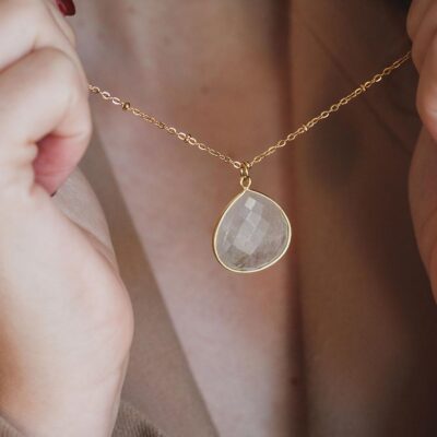 colar de quartzo rutilado surya cristais