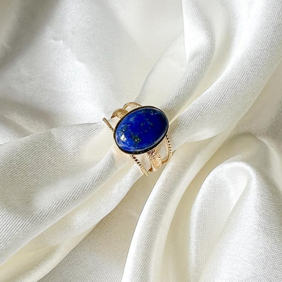 anel de lapis lazuli surya cristais