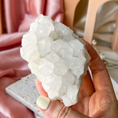 drusa de quartzo português surya cristais