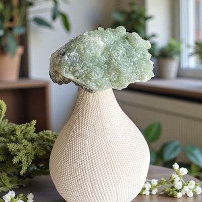 prehnite em bruto surya cristais