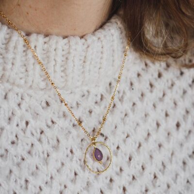 colar com ametista surya cristais