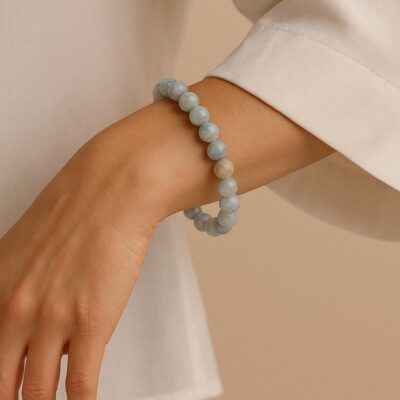 pulseira de celestite surya cristais