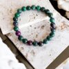 pulseira de rubi na zoizite surya cristais