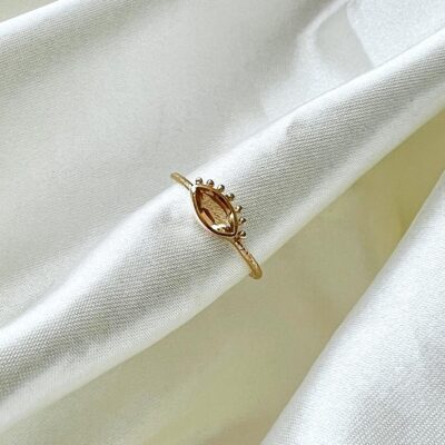 anel com citrino surya cristais