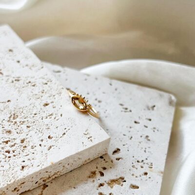 anel com citrino surya cristais