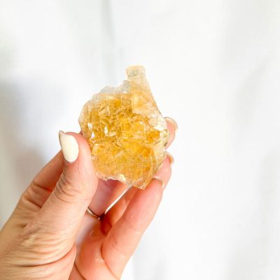 drusa de fluorite amarela surya cristais