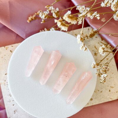 quartzo rosa biterminado surya cristais