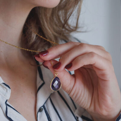 colar com ametista surya cristais