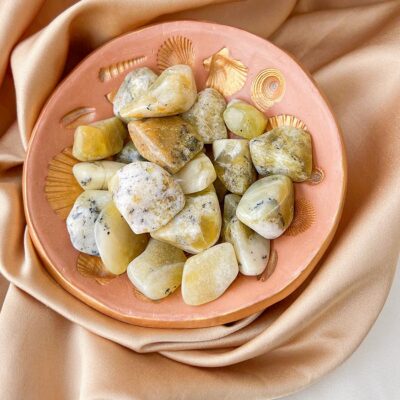 calcedonia dendritica amarela surya cristais