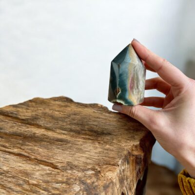 ponta de jaspe policromo surya cristais