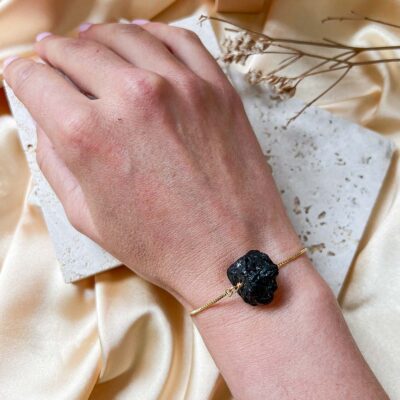 pulseira turmalina negra cristais