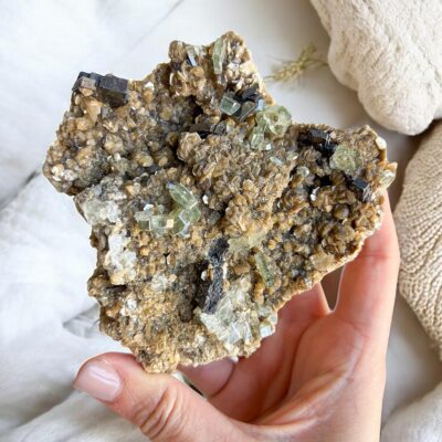 apatite verde da Panasqueira surya cristais