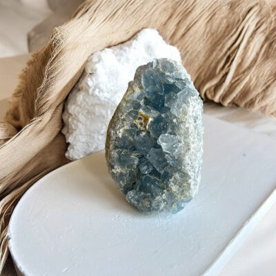 drusa de celestite surya cristais