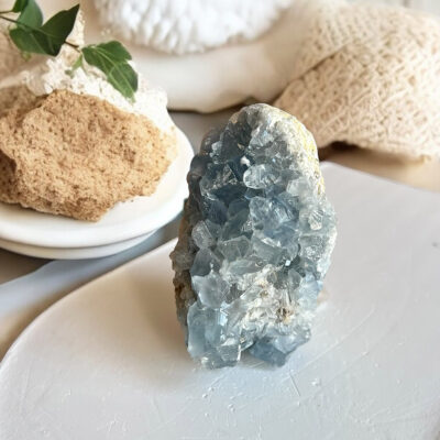 drusa de celestite surya cristais