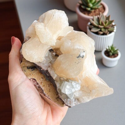 estilbite salmão surya cristais