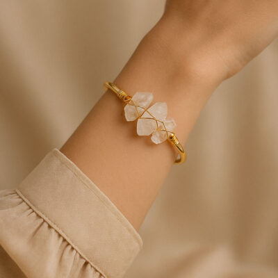 pulseira de quartzo cristal surya cristais