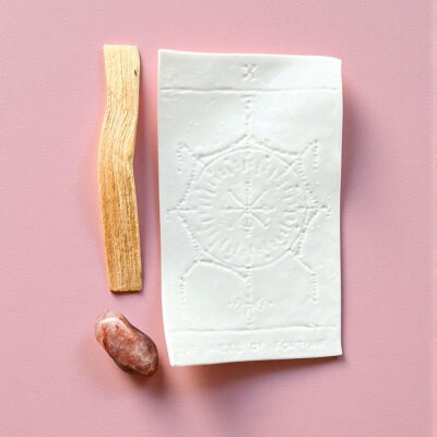 kit de defumação roda da fortuna quartzo hematoide vermelho surya cristais