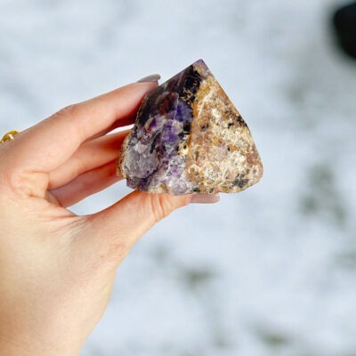 ponta de ametista semi polida surya cristais