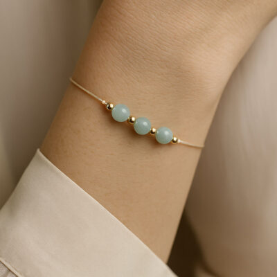 pulseira de agua marinha surya cristais