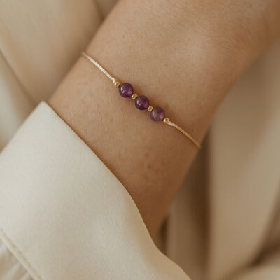 pulseira com ametista surya cristais