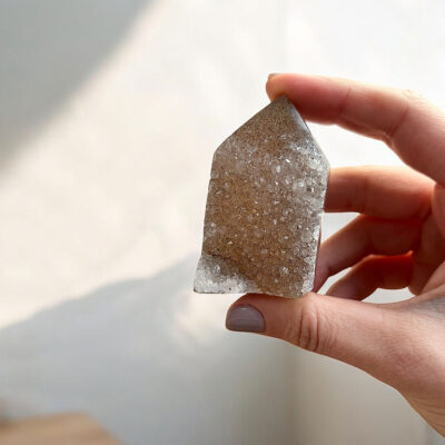 ponta de ágata cristalizada surya cristais