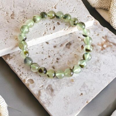 pulseira de prehnite surya cristais