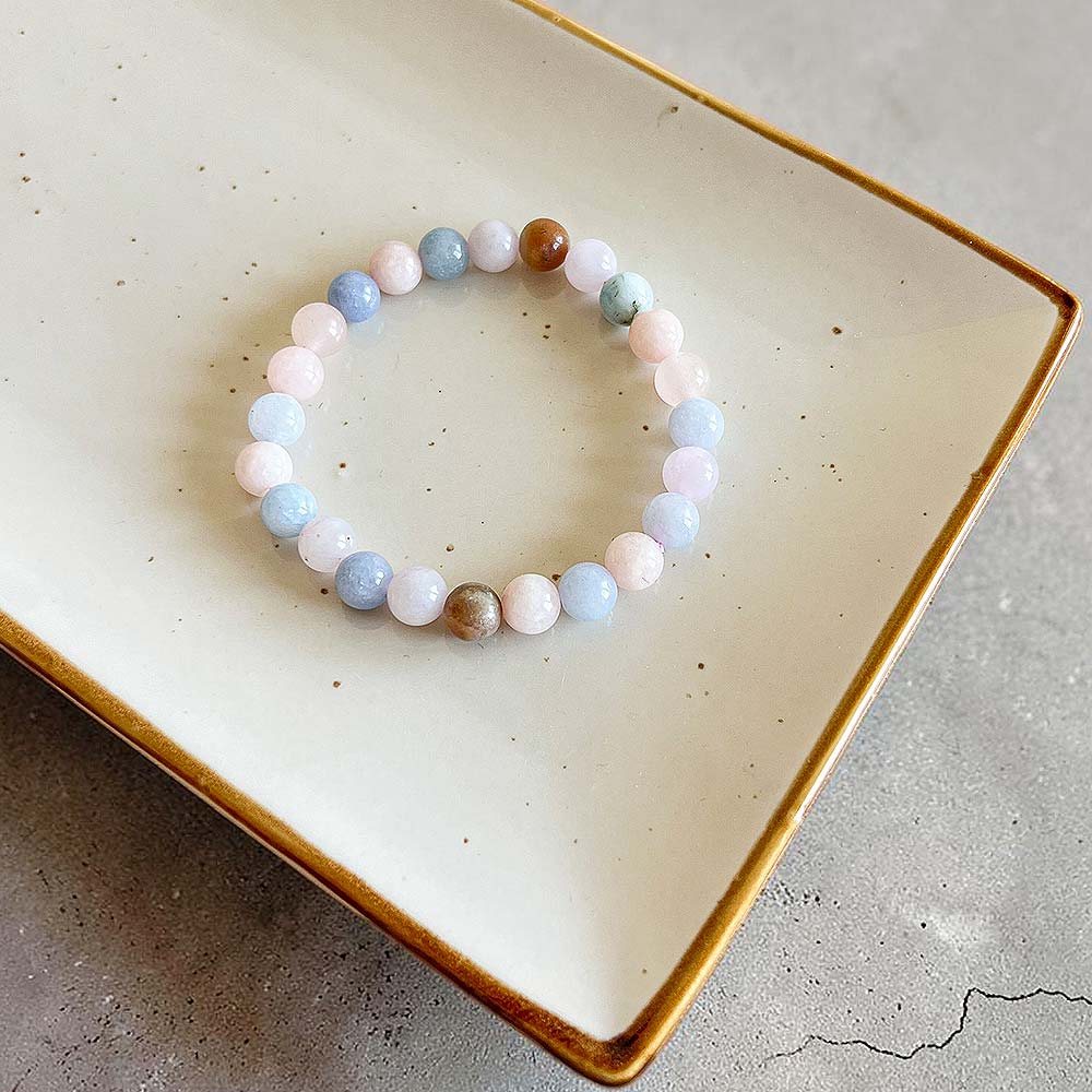 pulseira-berilos-suryacristais pulseira morganite e berilos surya cristais
