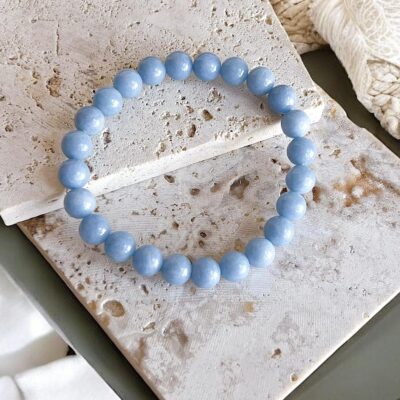 pulseira de angelite surya cristais