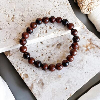 pulseira de obsidiana mogno surya cristais