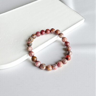 pulseira de rodocrosite surya cristais