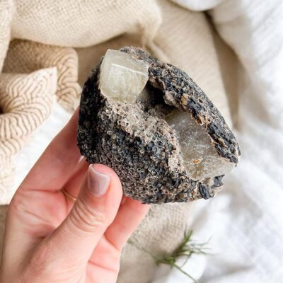 duplo cristal de apofilite com calcedónia sparkling surya cristais