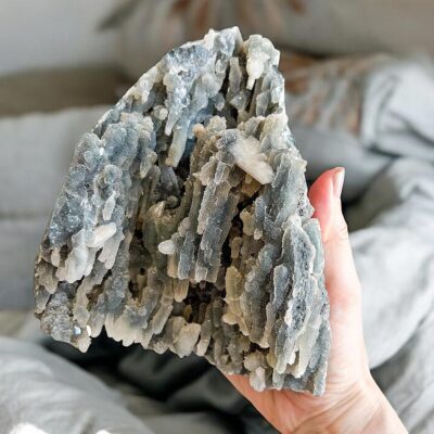 drusa de calcedonia azul surya cristais