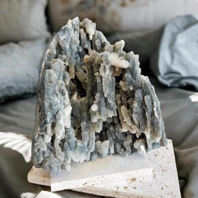 drusa de calcedonia azul surya cristais