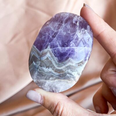 ametista e agata palm stone surya cristais