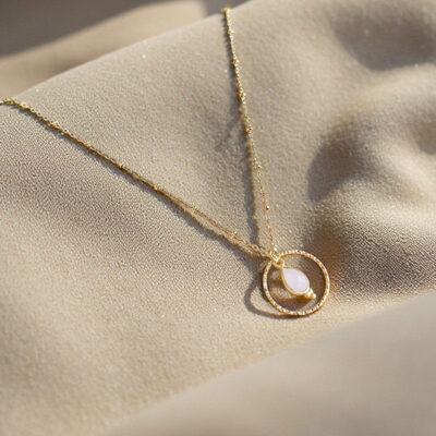 colar quartzo rosa olivia surya cristais