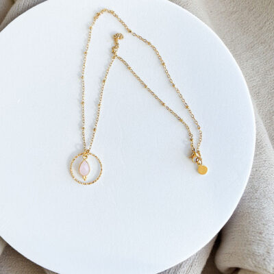 colar quartzo rosa olivia surya cristais